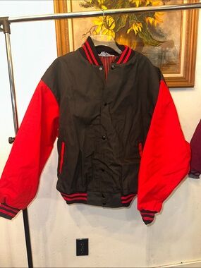 Black & Red Varsity Style Jacket